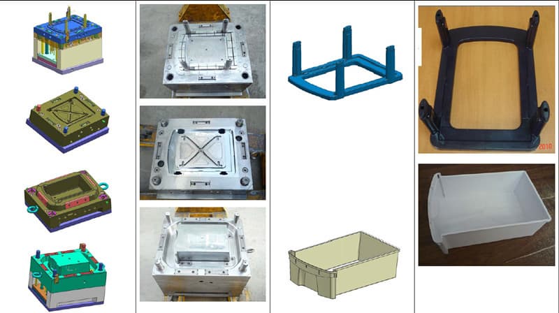 plastic chest drawer box injection mould